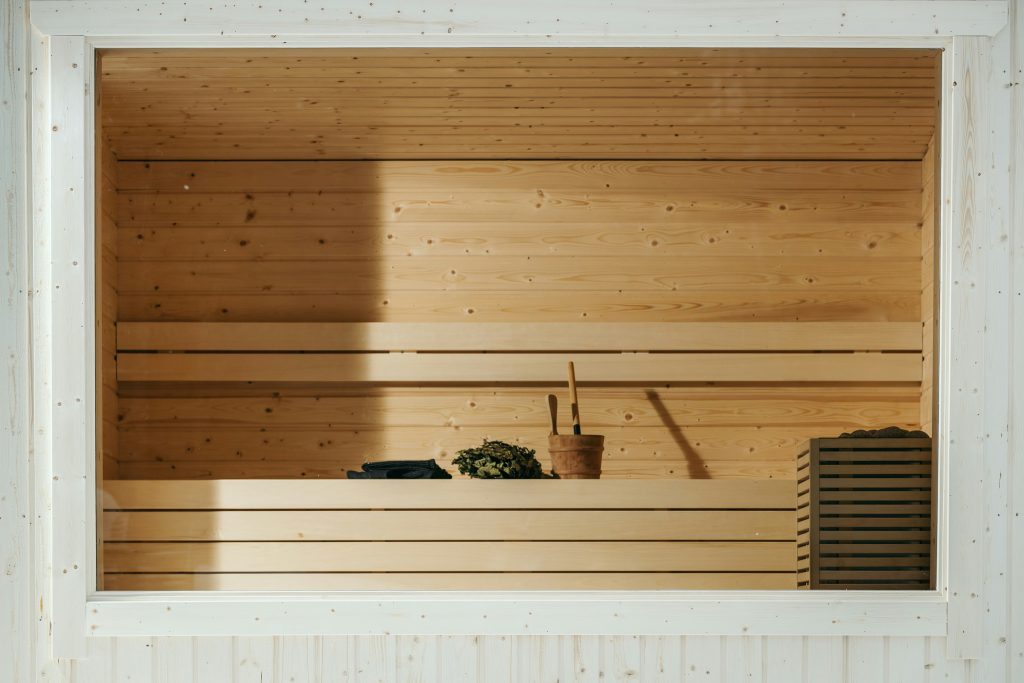sauna bench